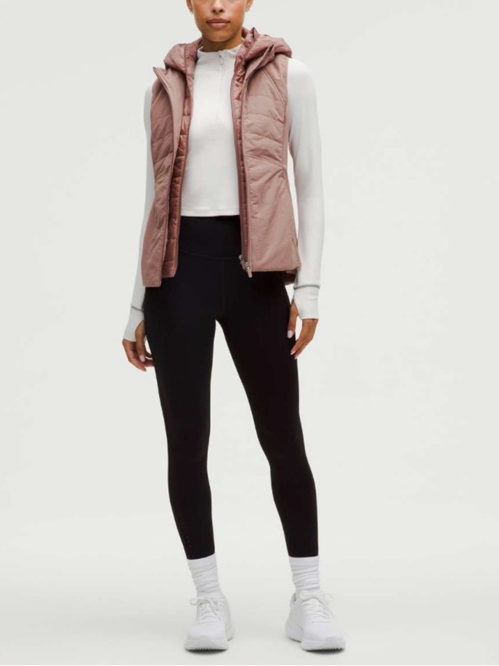 Lululemon Another Mile Vest Twilight Rose PrimaLoft Hooded Size 6 - Picture 2 of 11